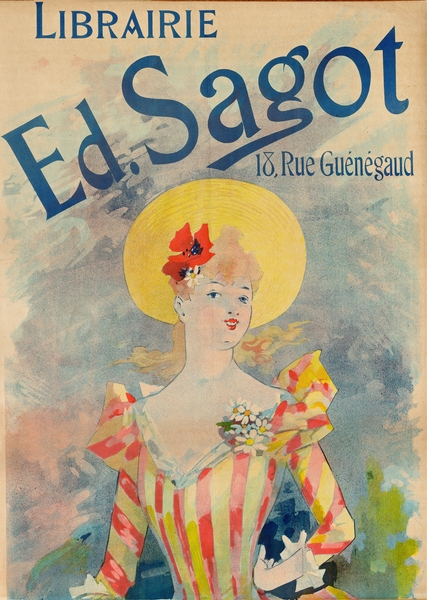 Bookstore Ed. Sagot  Poster by Jules Chéret by IStockHistory com