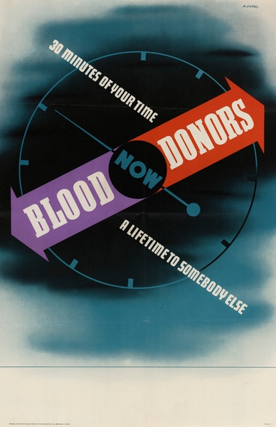 Blood Donors – 30 Minutes of Your Time Now a Lifetime to Somebody Else by IStockHistory com