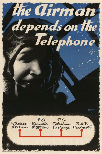 The Airman Depends on the Telephone by IStockHistory com
