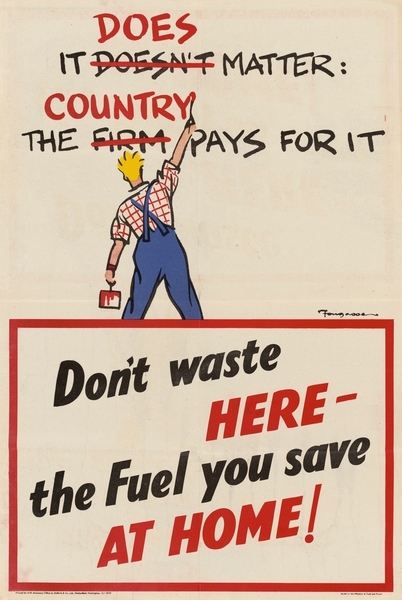 Don’t Waste Here – The Fuel You Save at Home by IStockHistory com
