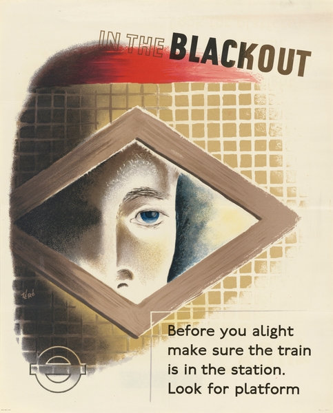 In the Blackout – Before You Alight Make Sure the Train is in the Station – Look for Platform by IStockHistory com