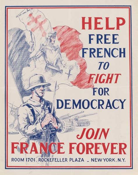 Help Free French to Fight for Democracy – Join France Forever by IStockHistory com