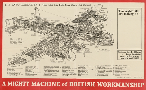 This is What You are Making…A Mighty Machine of British Workmanship – The Avro Lancaster I by IStockHistory com