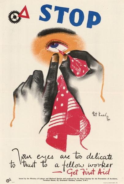 Stop – Your Eyes are too Delicate to Trust to a Fellow Worker – Get First Aid by IStockHistory com