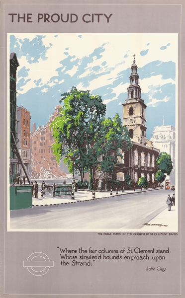 The Proud City – The Noble Fabric of the Church of St. Clement Danes by IStockHistory com
