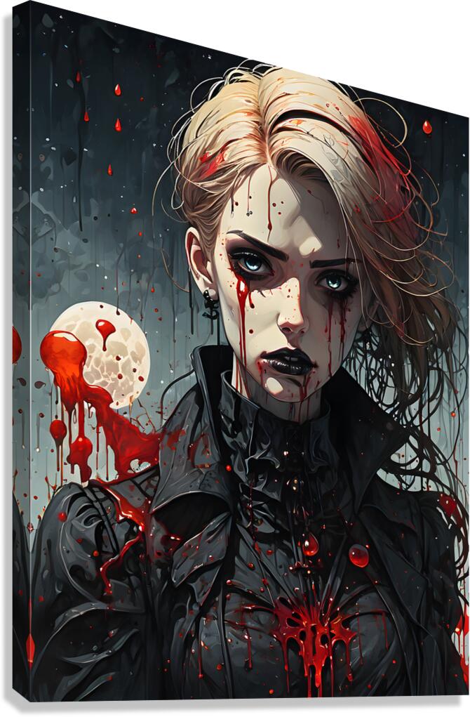 Gothic Ghost By ISHISH Canvas Print