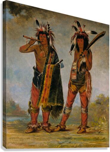 Two Young Men 1835 Canvas Print