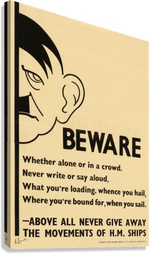 Beware Canvas Print