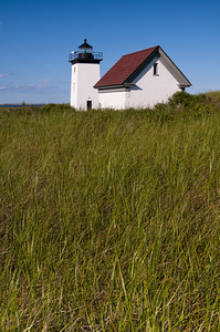 Beach Grass Surrounds Long Point Lighthouse on Cape Cod in Provincetown in Massachusetts