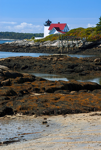 Low Tide by Hendricks Head Lighthouse in Maine