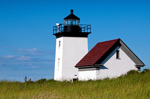 Long Point Lighthouse on Cape Cod Outside of Provincetown Massachusetts.