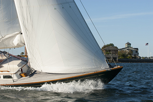 Sailing in Newport Harbor in Rhode Island