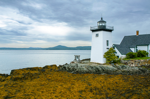 Grindle Point Lighthouse on Islesboro Island in Maine