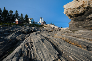 Pemaquid Lighthouse Sits on Unique Rock Formations in Midcoast Maine