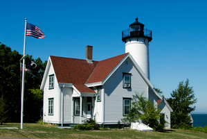 West Chop Light on Marthas Vineyard in Massachusetts