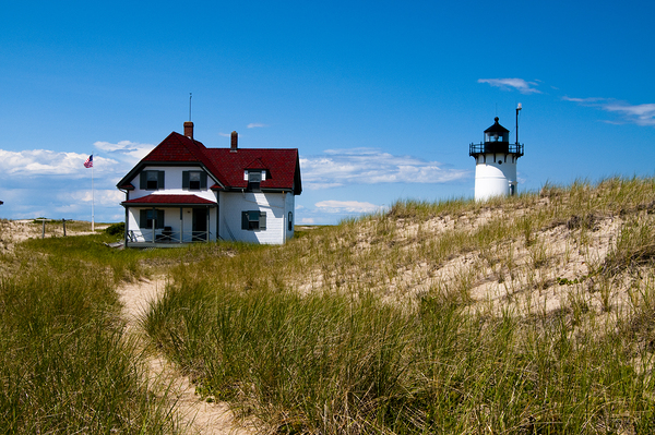 Race Point Lighthouse Near Beach on Cape Cod in Provincetown in Massachusetts Print