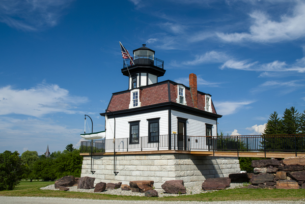 Colchester Reef Light Reassembled at Shelburne Museum in Vermont Print