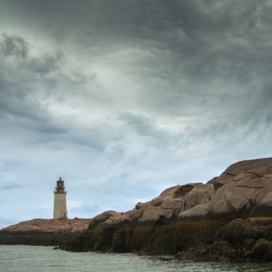 Storm Clouds Around Moose Peak Lighthouse in Maine