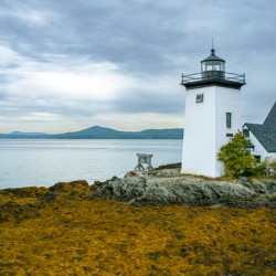 Grindle Point Lighthouse on Islesboro Island in Maine