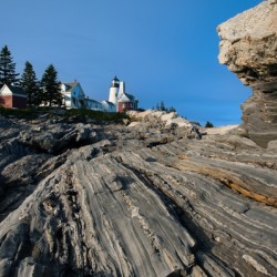 Pemaquid Lighthouse Sits on Unique Rock Formations in Midcoast Maine