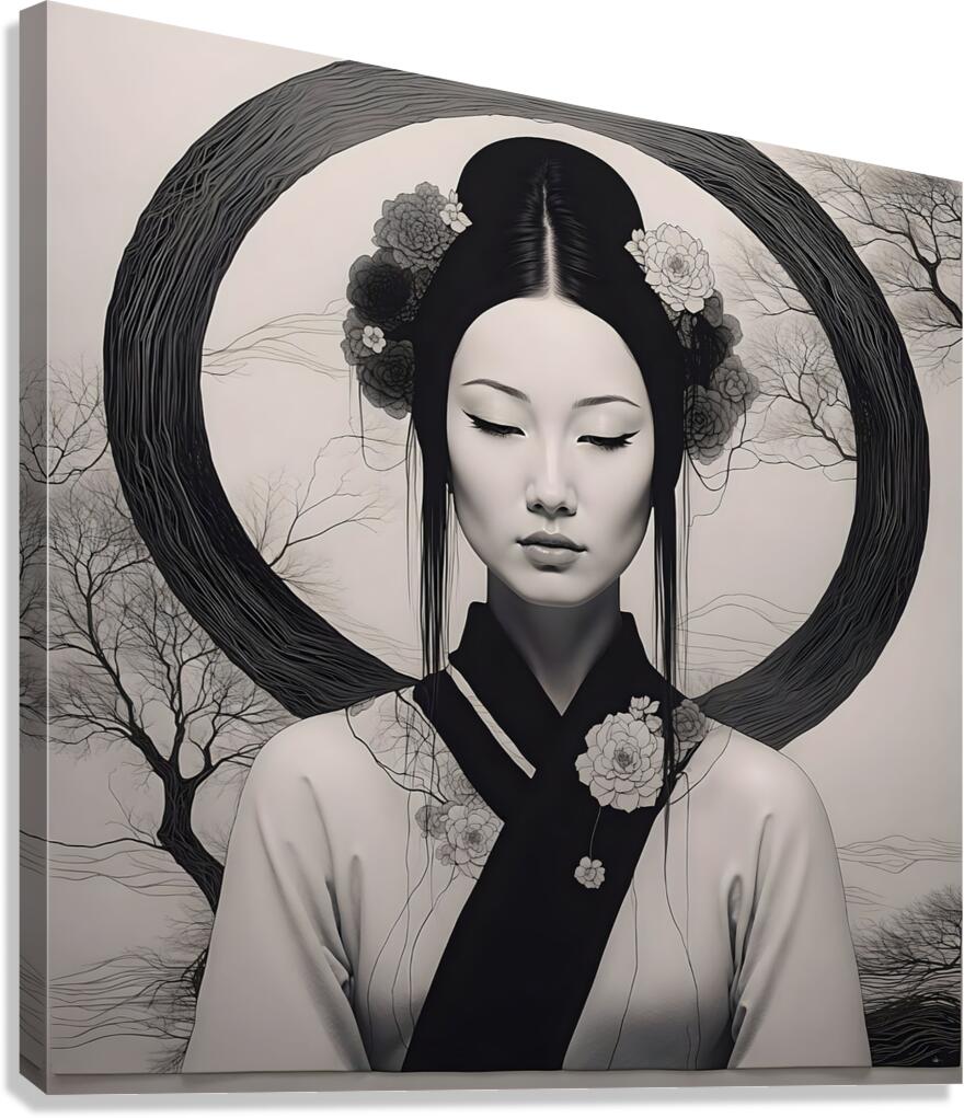geisha 2 Canvas Print