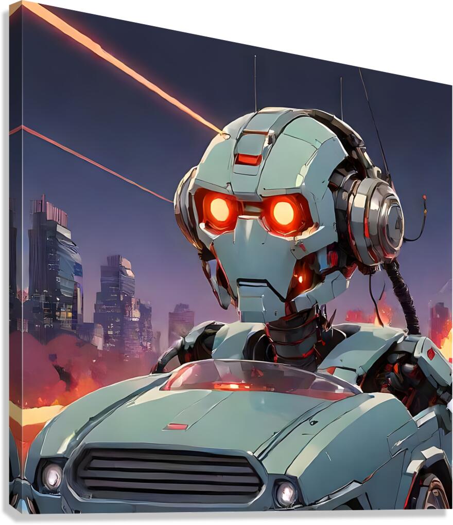 robot face Canvas Print