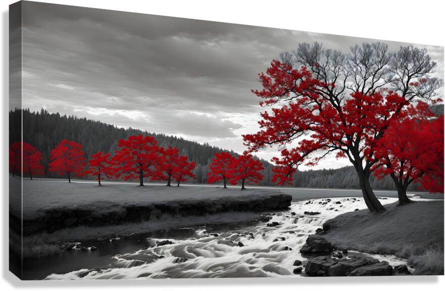 red tree Canvas Print