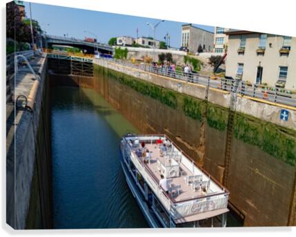 lock drained Canvas Print