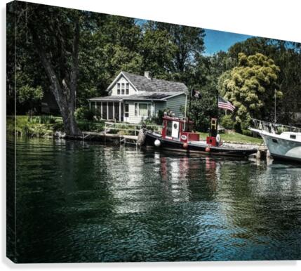 On the River Canvas Print