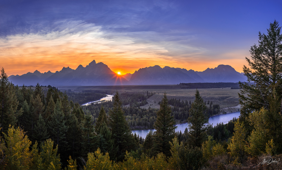 Snake River or Ansel Adams by AlexDahovPhoto Wall Art