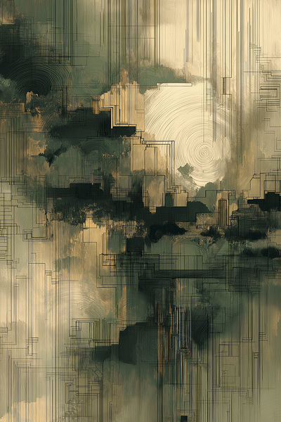 MODERN NEUTRAL 68 by PRESTIGE ABSTRACTS