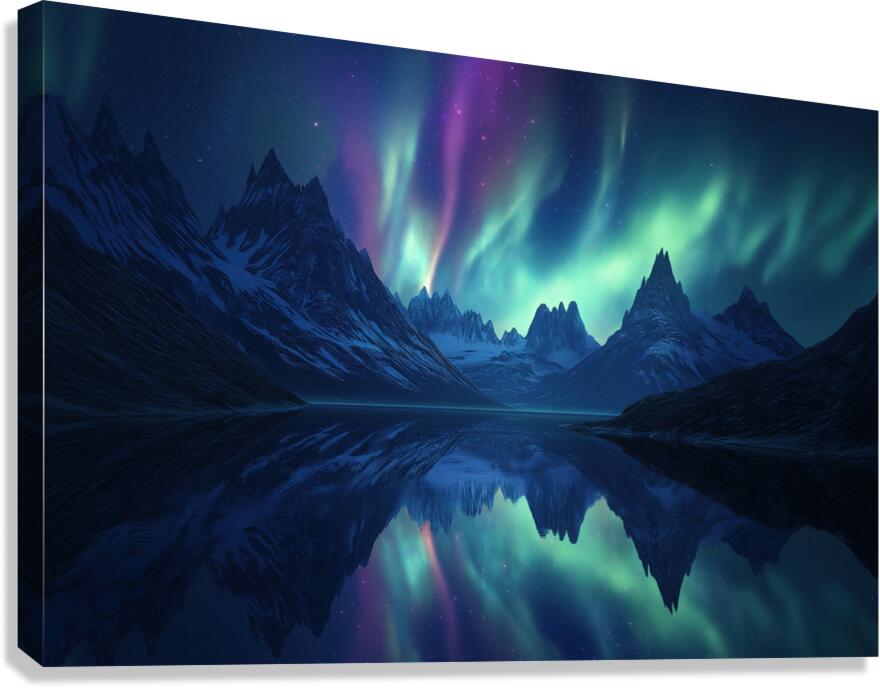 Frozen Light  I Modern Wall Art I Abstract Floral Minimalist Prints I Premium Canvas  Acrylic Framed  Metal Art for Home & Office Decor Canvas Print