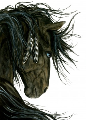 Blue Eyed Spirit Horse