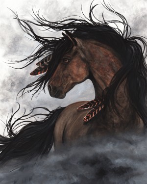 Majestic Smoke Bay Horse