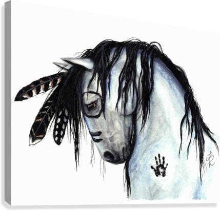 Grey Horse Canvas Print