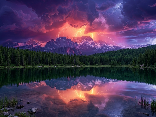 Ocean Storm Wall Art – Dramatic Seascape Print for Home or Office 1 by James Yoke