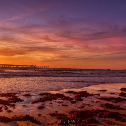 Sunset Over Ocean Beach