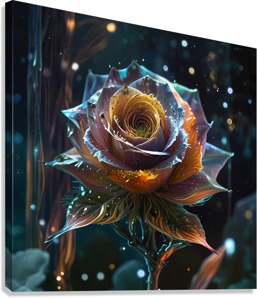 A space flower Canvas Print