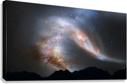 Fish Hook Galaxy  Canvas Print