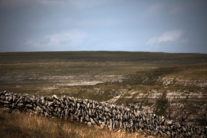 Stone wall in the west of Ireland