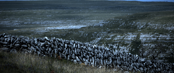Stonely walls in the Burren County Clare Ireland by Jim Fitzpatrick