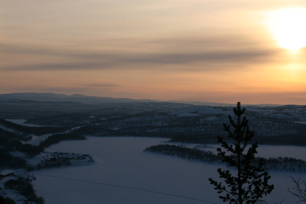 Morning Sun Kirkenes Norway by Jim Fitzpatrick