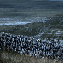 Stonely walls in the Burren County Clare Ireland