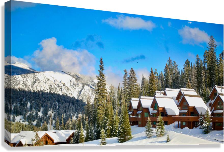 Big Sky Cottages Canvas Print