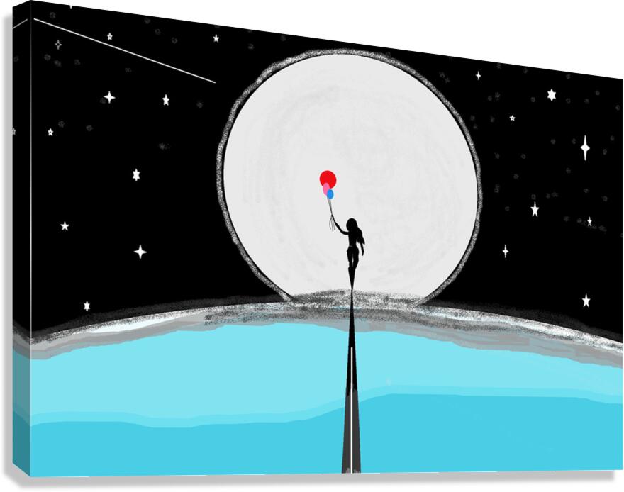 Moon Shadow Canvas Print