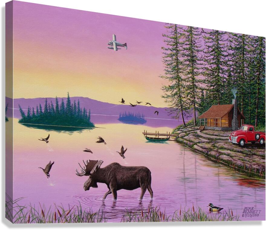 Moose Lake   Canvas Print