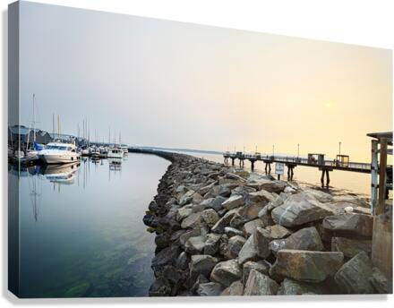 Twilight pier Canvas Print