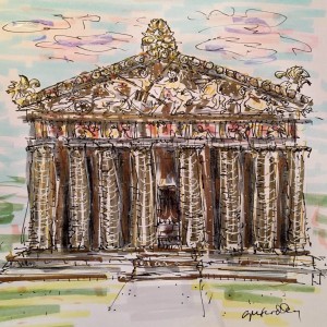 Parthenon Nashville in April