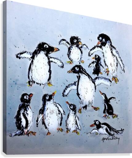 Penguins Canvas Print