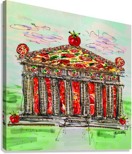 Acropolis Tomapolis Canvas Print